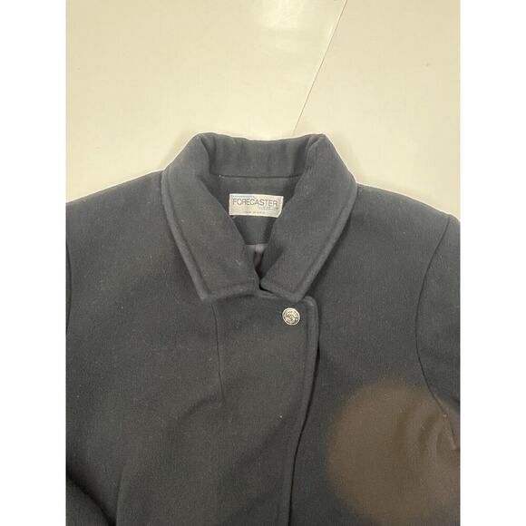 Vintage Woman’s Forecaster of Boston Wool Overcoat Double Breasted Black Size 12 - Picture 5 of 16